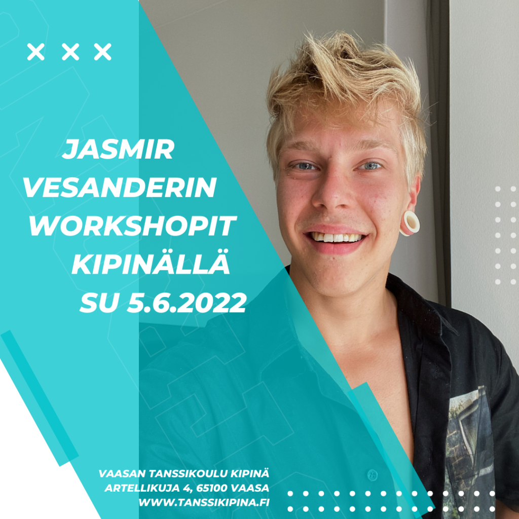 Palkittu koreografi ja tanssija Jasmir Vesander saapuu Vaasaan SU 5.6.