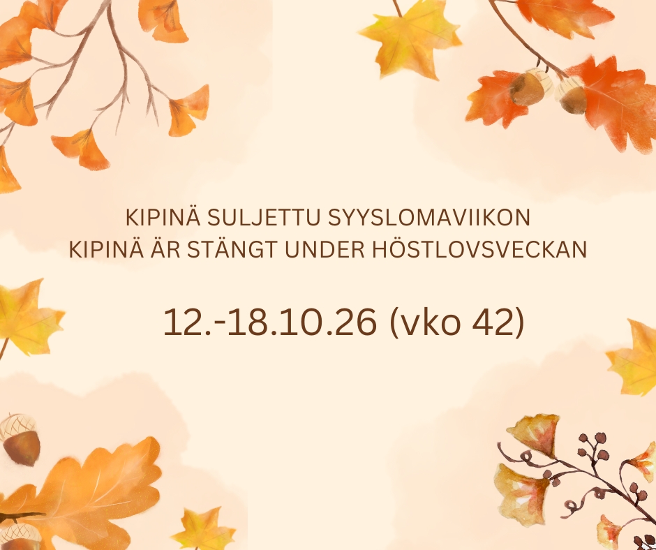 Hyvää syyslomaa!